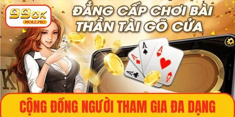 Cộng đồng người tham gia đa dạng